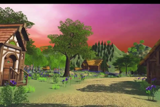 do 3d stylized or realistic game environment 3d game asset 3d environment