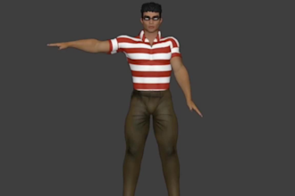 rig 3d model in maya 3d character for 3d animation 3d unreal engine sculpture