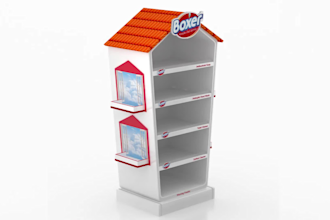 design gondola posm booth kiosk countertop exhibition stand