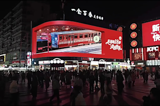 do 3d ooh video, outdoor 3d billboard, 3d animation advertising