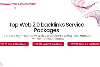 make high authority web 2 0 backlinks to rank website by off page seo