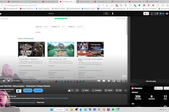 create a kickstarter critique video on your  project