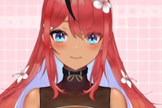 design a vtuber live2d model for streaming and more