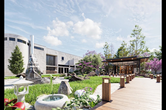 provide a landscape design done by a landscape architect