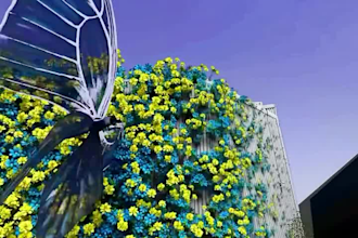 do 3d flower animation, 3d plant animation, 3d flower design, 3d cgi animation