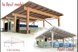 convert point cloud scans to revit model and autocad