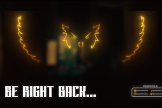 custom animated twitch overlays, alerts, panels, logo, and full stream package