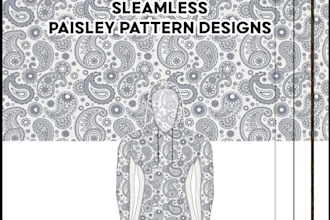create paisley,textile,seamless,vector pattern designs