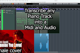 transcribe any piano audio track into midi