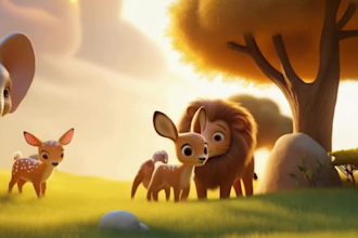 do dynamic bible story animations for churches, kids, and youtube channels veo3