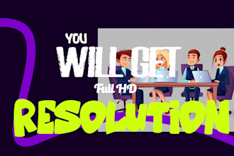 create professional  kinetic typography animated video