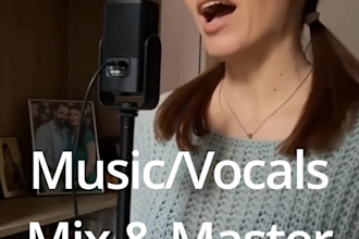 mix, master your music, cover, demo, vocal or spoken word track
