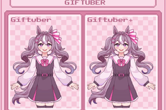 make custom pixel art pngtuber or giftuber