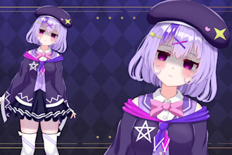 draw and rig live2d vtuber model, 2d vtuber model, live 2d vtuber commission