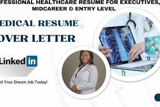 write profession medical resume, healthcare, nursing resume and cover letter