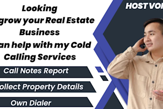provide real estate cold calling service for USA and canada