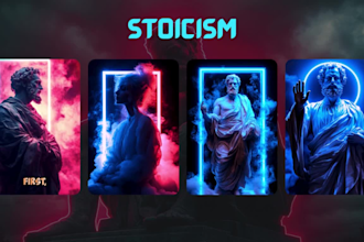 create viral ai stoicism videos for faceless youtube cash cow channels