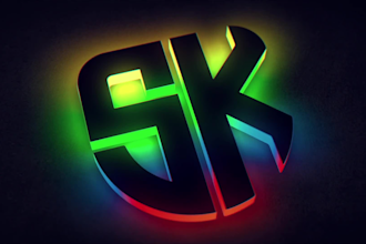 create a neon light logo animation and youtube intro