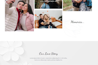 create a sophisticated wedding website tailored just for you