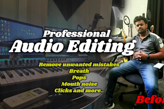 professional noise canceling, editing, and mixing services