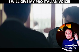 give my pro italian voice