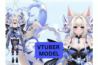 rig live2d vtuber model 2d vtuber model 3d vtuber commission