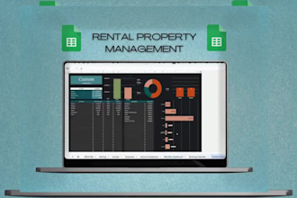 airbnb rental management google sheets template,  property, expense tracker, ex