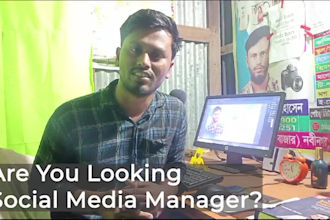 be your social media manager for manage social media sites