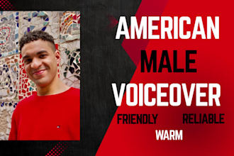 record a professional american english voiceover