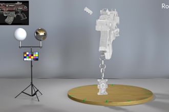 create assets for cgi with textures and render