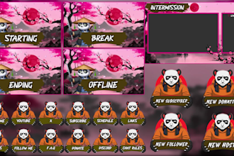 twitch animated custom overlays