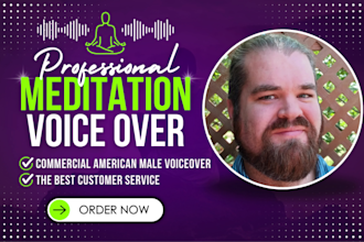 record a professional american male meditation voice over