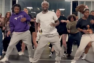 do group dance, afro dance, shuffle choreography dance video to your music