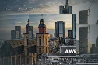 do modern and unique slideshow with photos or video footages