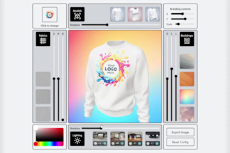 develop a high end 3d product configurator for your website using three js