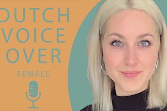 be your unique female dutch voice over