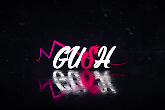 do cinematic electric logo animation intro, youtube