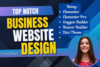 build modern wordpress business website with oxygen builder, divi, elementor pro