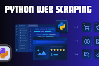 python web scraping , web crawler, web automation, extract data from any website