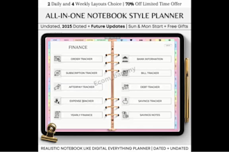 design high quality cutom budget planner, printable  meal, fitness study planner