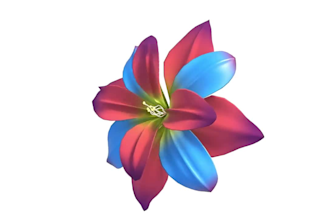 render 3d flower model, 3d product design, 3d flower animation, 3d rendering