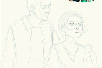 draw colorful portrait illustration