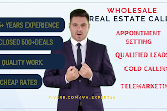 do your real estate wholesale cold calling