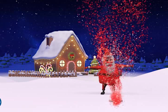 make amazing and best santa claus greeting video