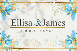 make video of any event like,birthday,memorial, wedding,photo slideshow etc