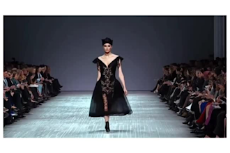do a realistic runway ai video rendering fashion collection for ai model