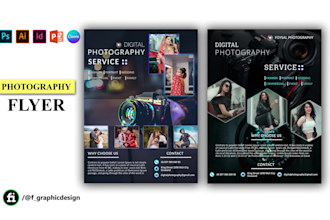 design bespoke flyer and photography flyer concert flyer
