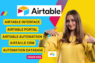 setup airtable interface, airtable portal, automation, airtable CRM