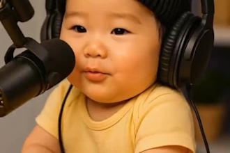 create ai baby podcast ai new baby video funny baby podcast ai video reels