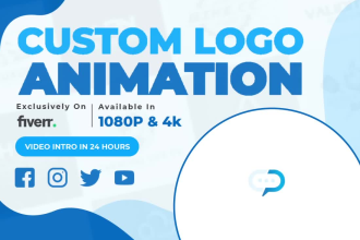 produce custom logo animation or intro video